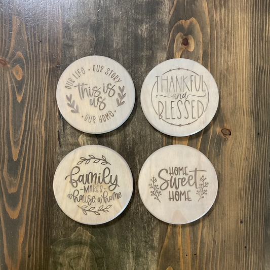 Wood Home Coasters