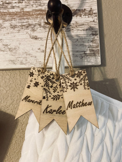 Custom Engraved Stocking Tag