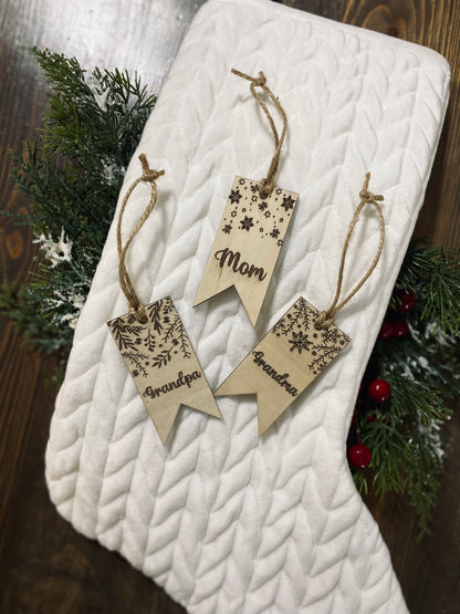Custom Engraved Stocking Tag