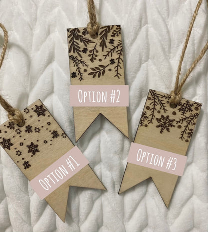 Custom Engraved Stocking Tag